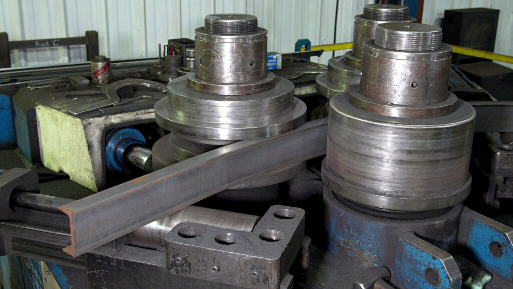 Finnco operates three section bending machines covering small structural shapes through heavy channels, wide flat bar, and I-beams, with the tooling and the experience to handle orientation, distortion, and tolerance on every one.